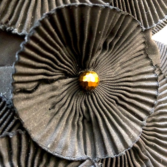 BCBGMaxAzria Pleated Taffeta Tube Top Dress Sz 12 Beaded party - Picture 6 of 16